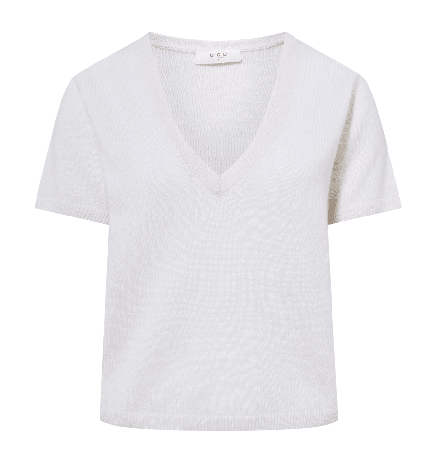 Kadri Cashmere Vneck Tee - Detour Boutiques