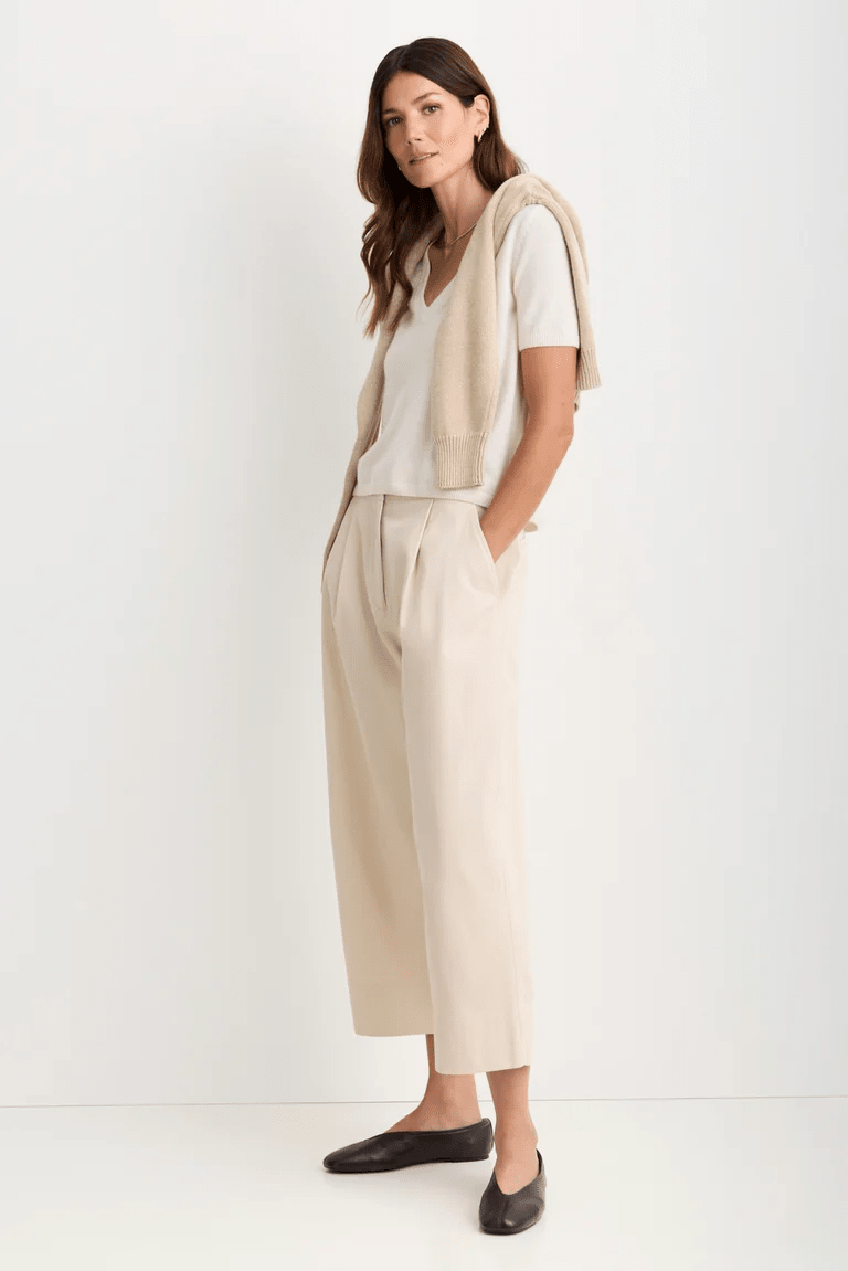 Kadri Cashmere Vneck Tee - Detour Boutiques