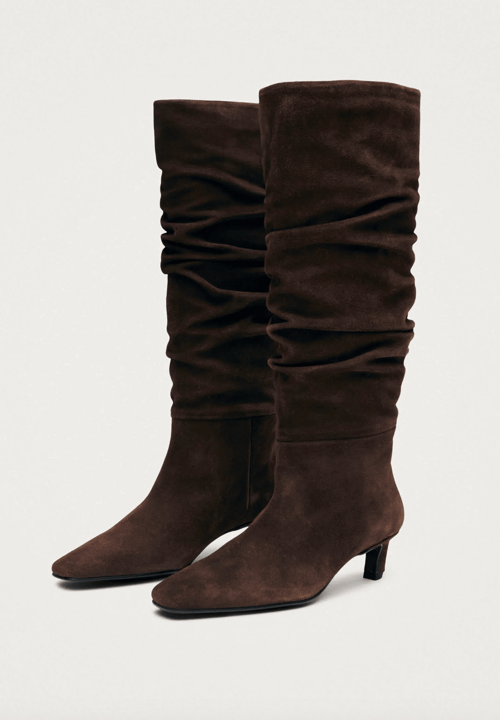 Kalila Suede Brown Leather Boots - Detour Boutiques