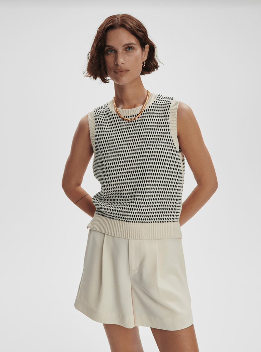 Knowles Textured Knit Vest - Detour Boutiques