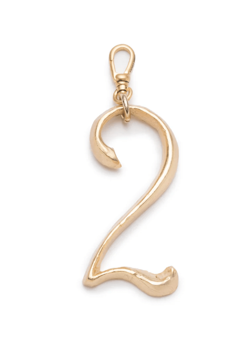 Large Plaza Number Charm - Detour Boutiques
