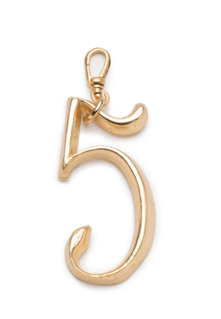 Large Plaza Number Charm - Detour Boutiques