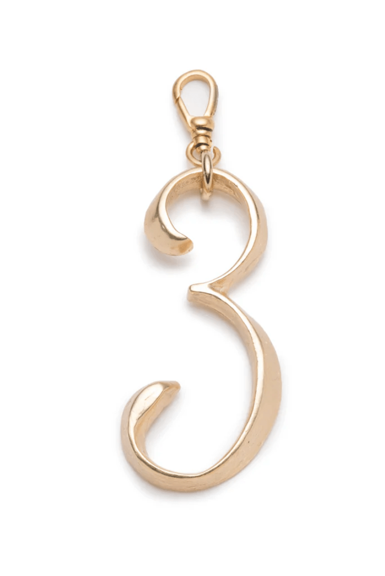 Large Plaza Number Charm - Detour Boutiques