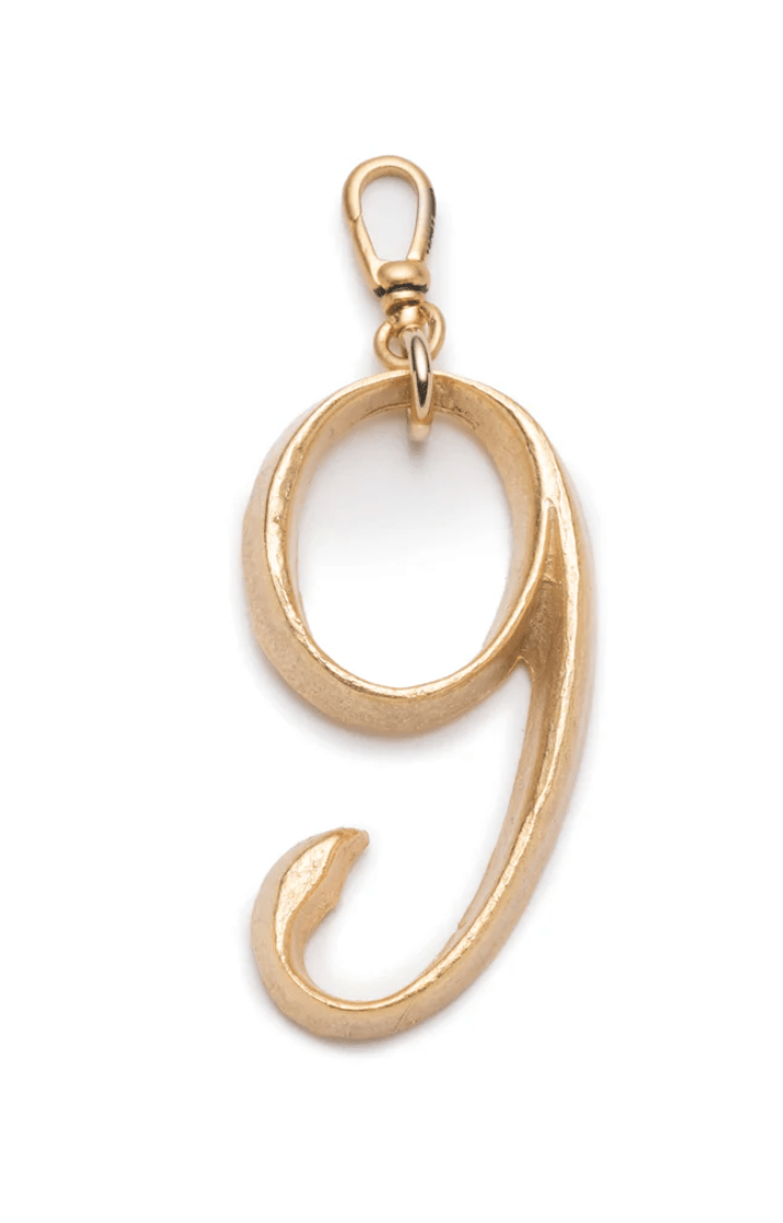 Large Plaza Number Charm - Detour Boutiques