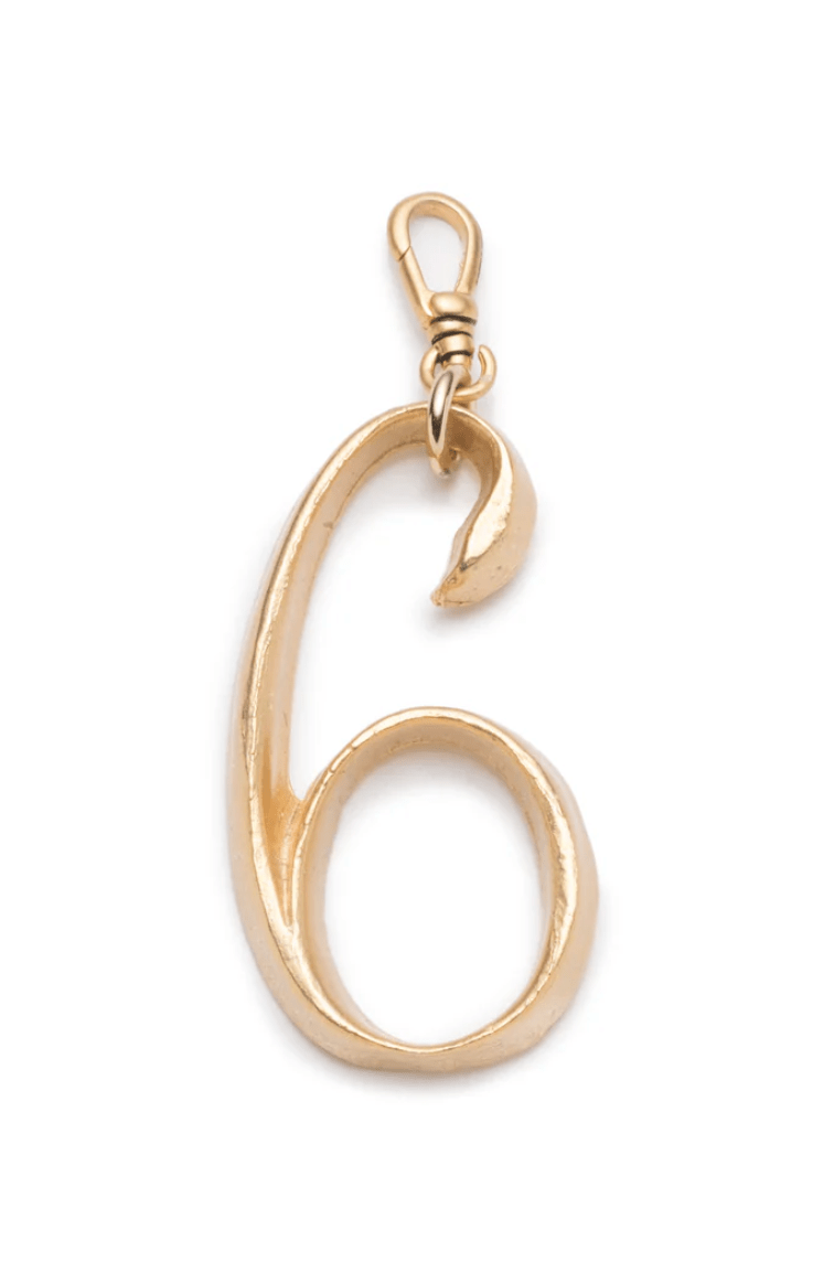 Large Plaza Number Charm - Detour Boutiques