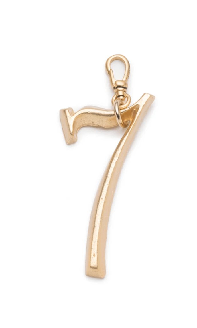 Large Plaza Number Charm - Detour Boutiques