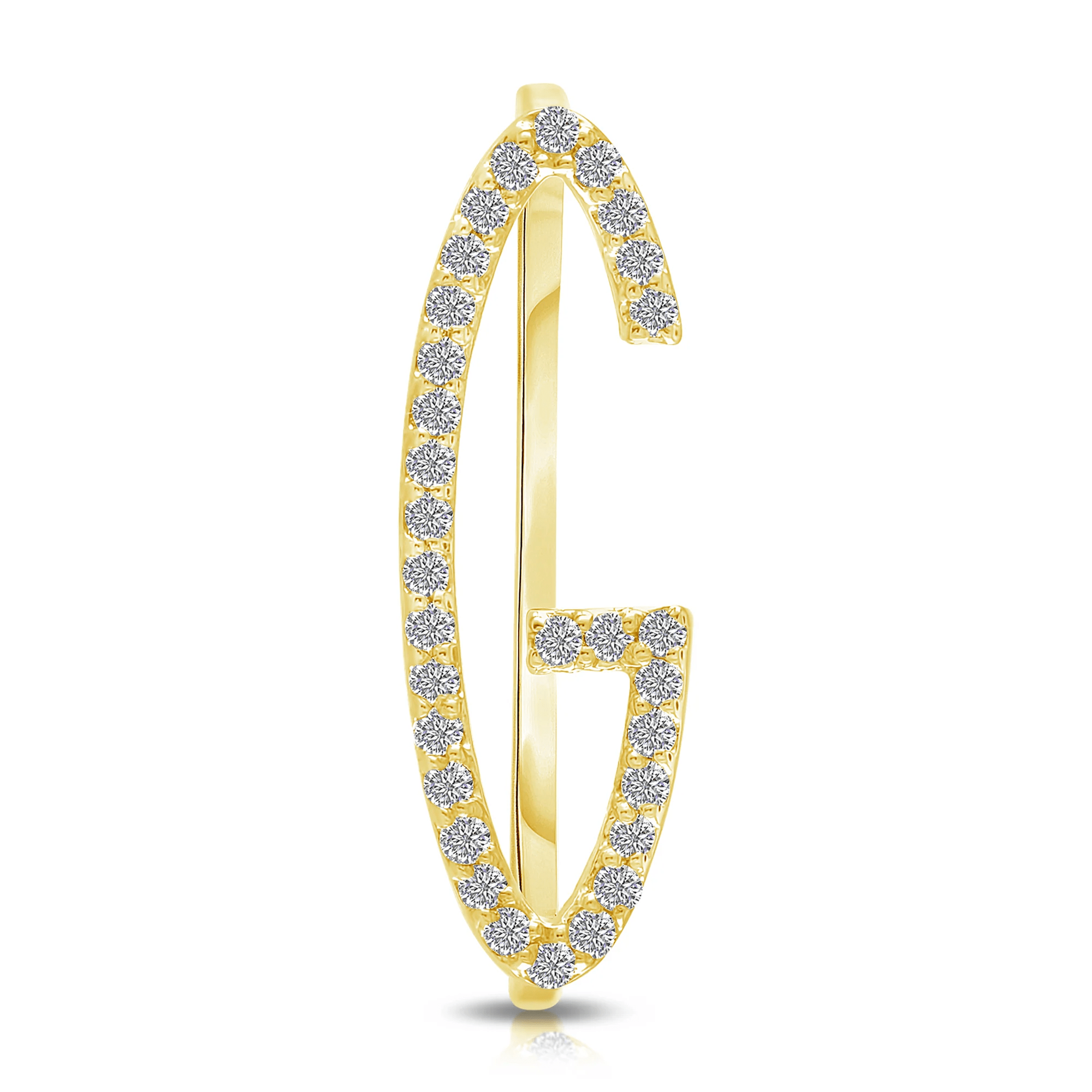 Letter Rings - Diamond - Detour Boutiques