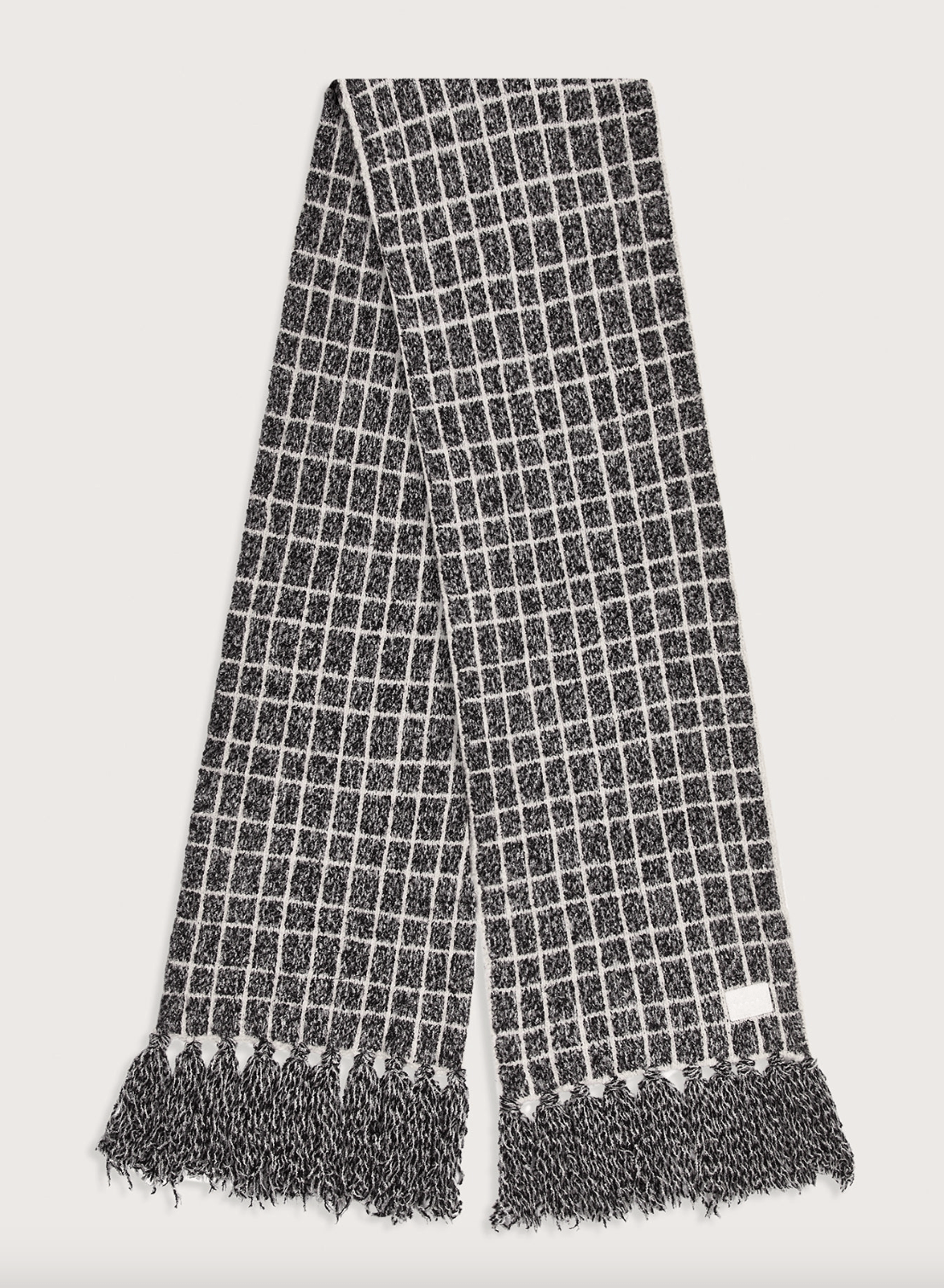 Lindsey Check Knit Scarf - Detour Boutiques
