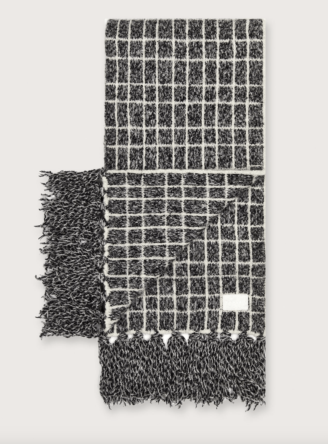 Lindsey Check Knit Scarf - Detour Boutiques