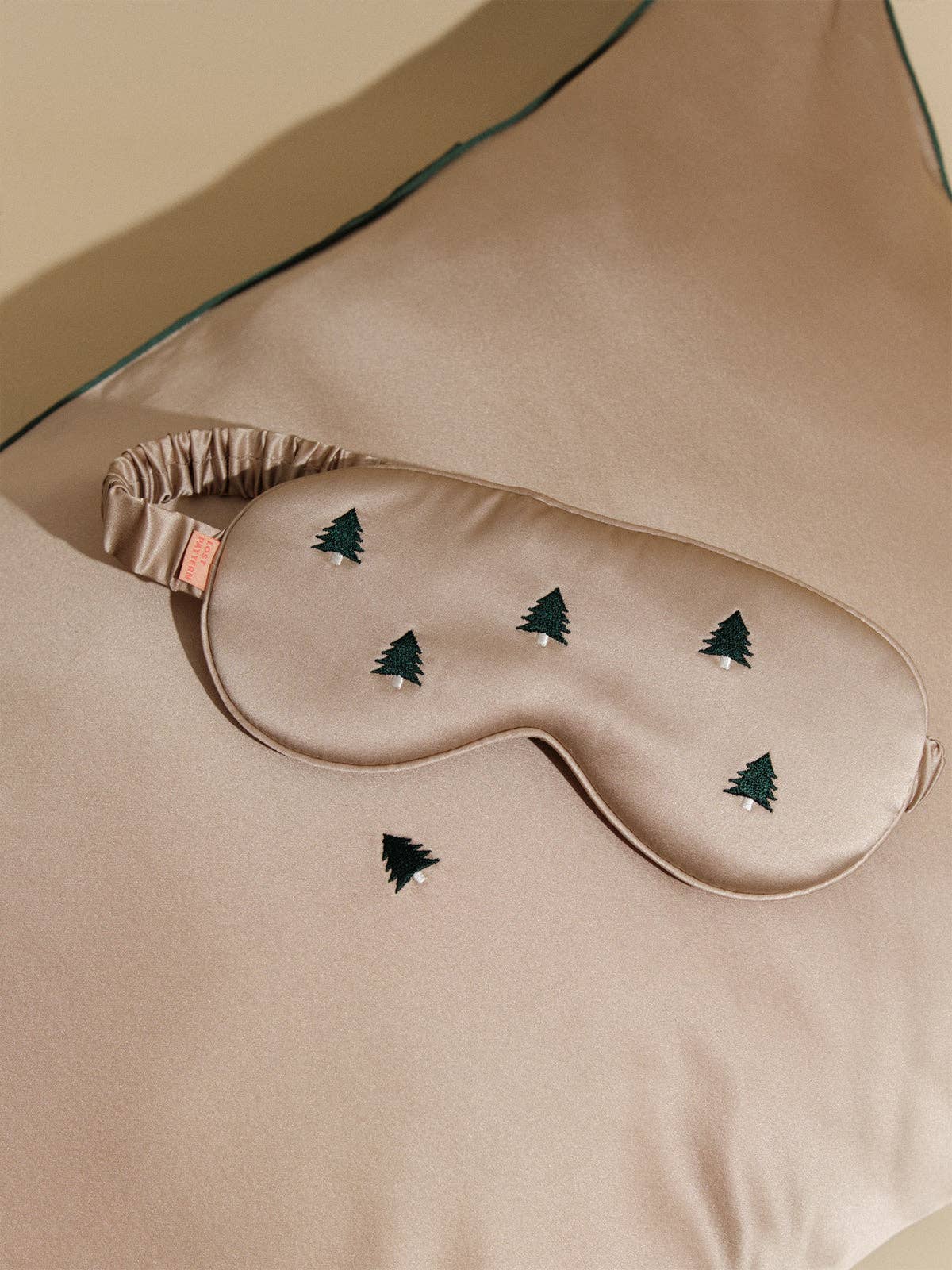 Lost Pattern NYC - "Evergreen" Silk Sleep Eye Mask - Detour Boutiques