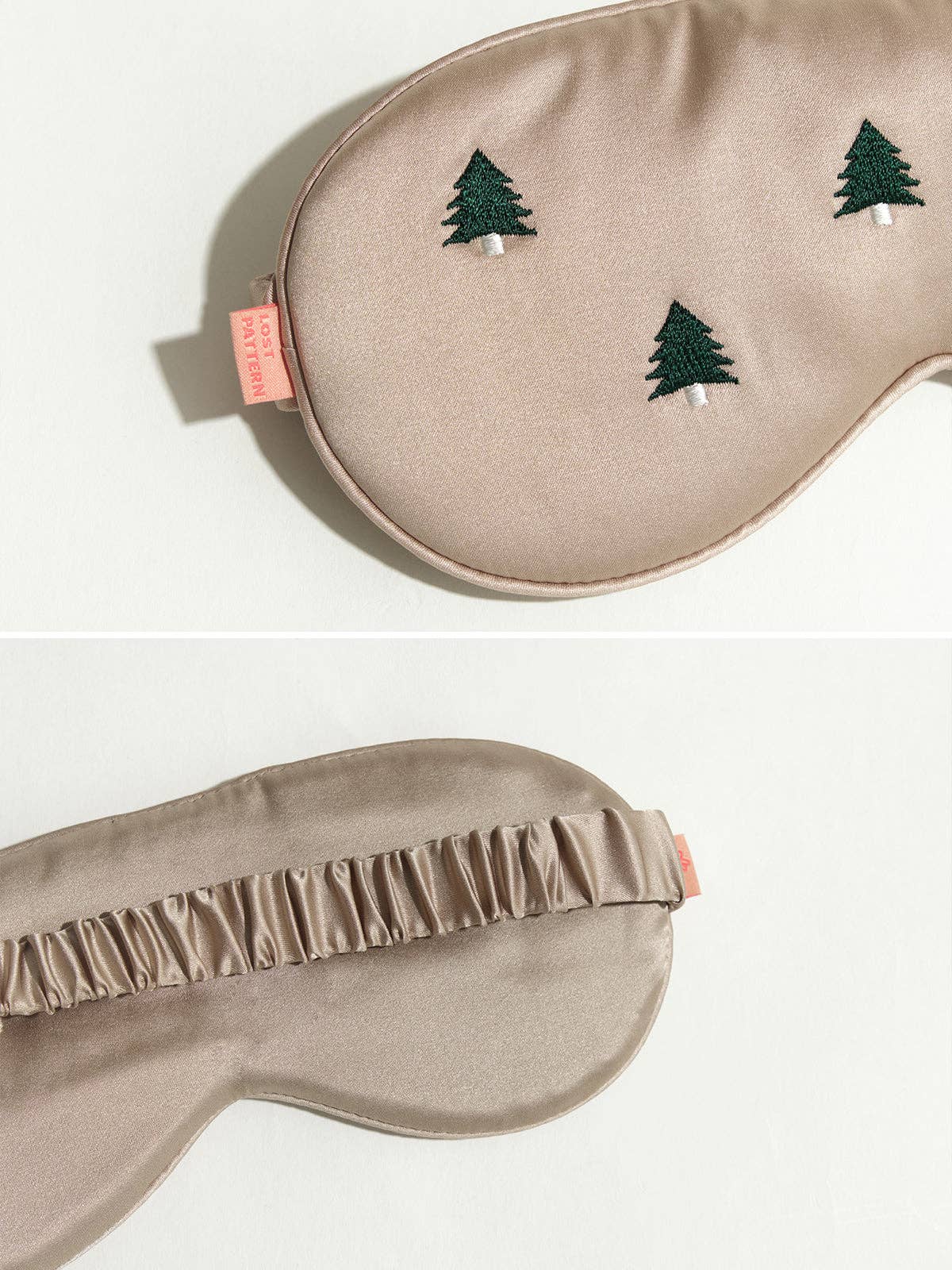Lost Pattern NYC - "Evergreen" Silk Sleep Eye Mask - Detour Boutiques