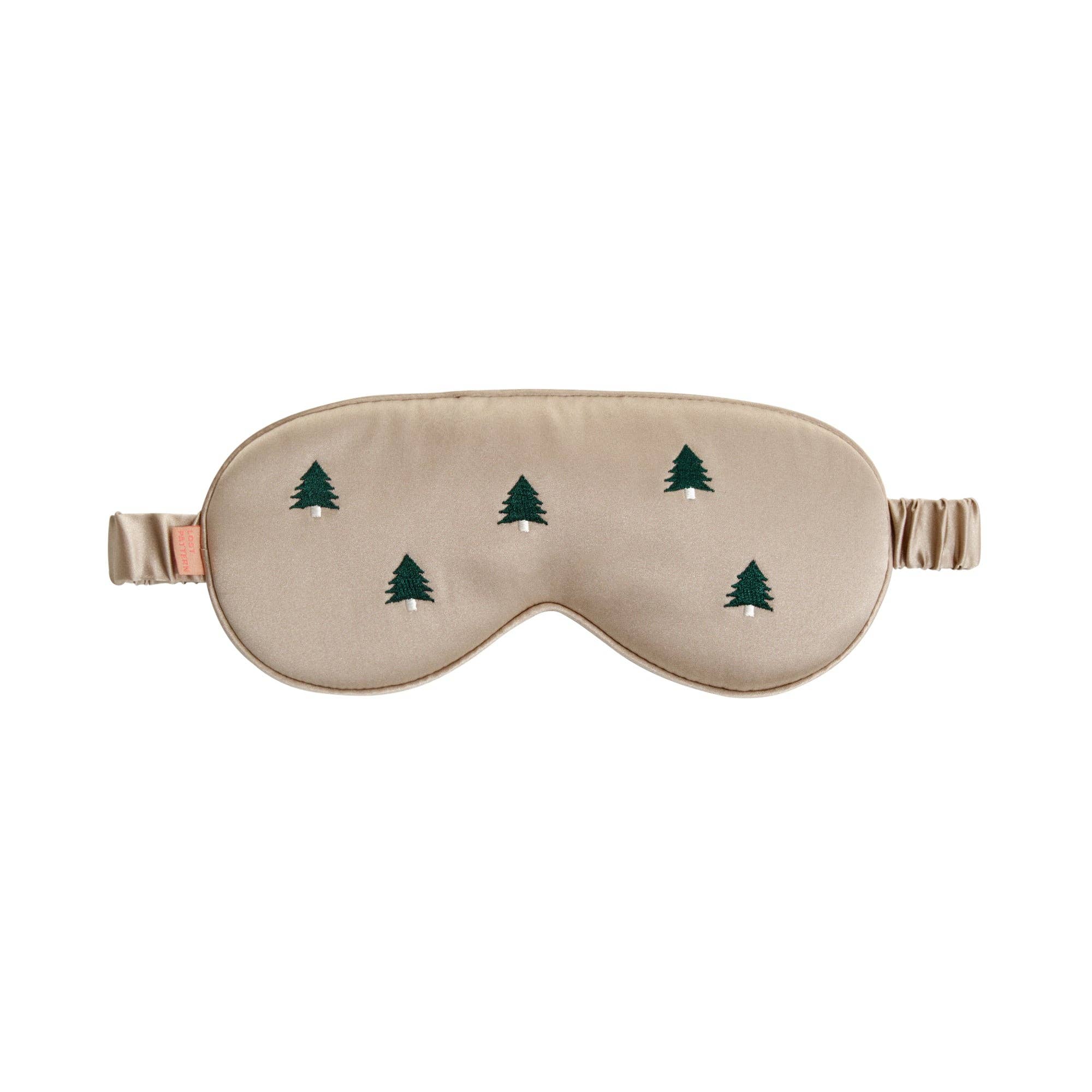 Lost Pattern NYC - "Evergreen" Silk Sleep Eye Mask - Detour Boutiques