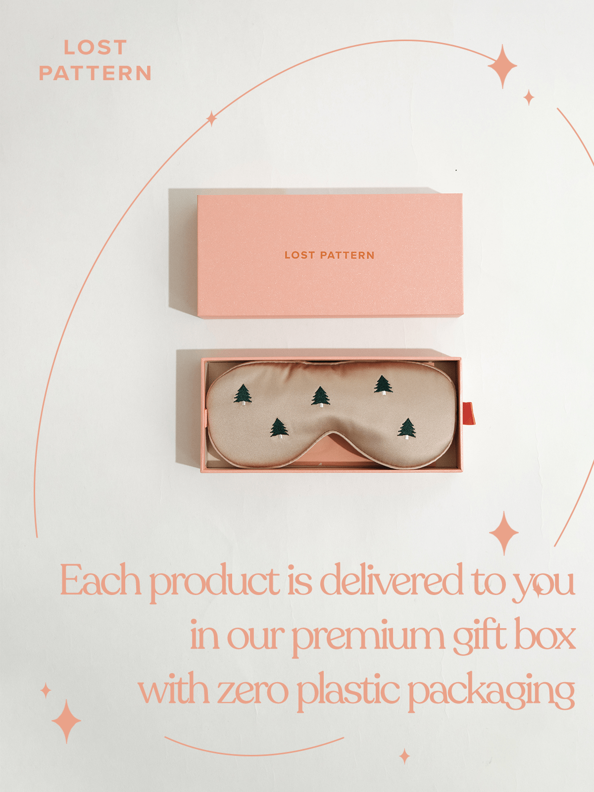 Lost Pattern NYC - "Lost Cherries" Silk Sleep Eye Mask - Detour Boutiques