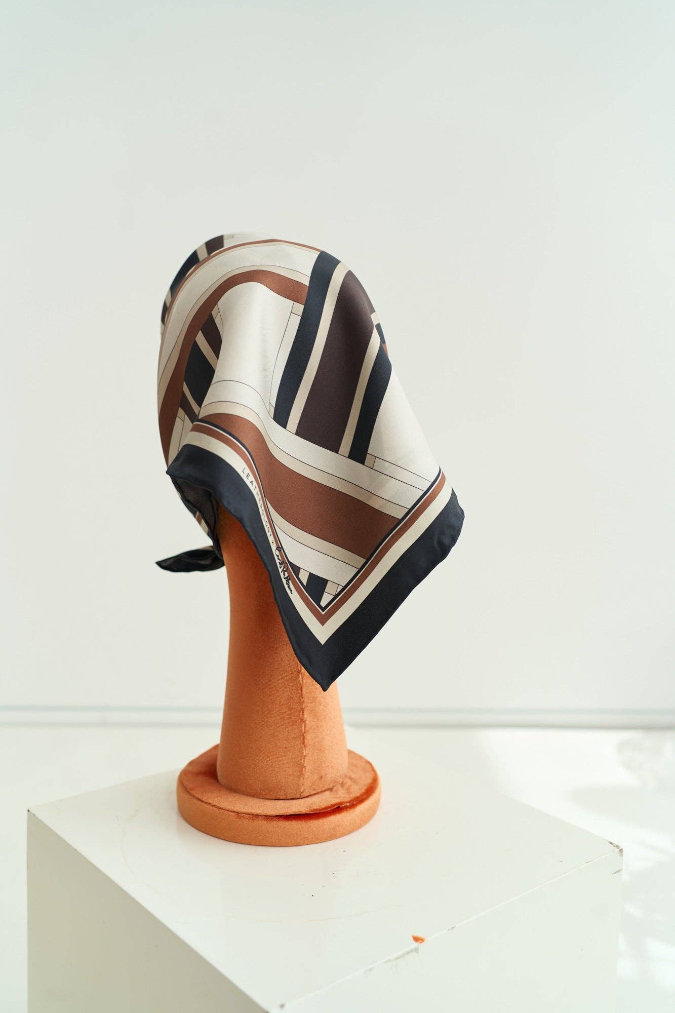 Lost Pattern NYC - Lost Pattern x Leatherology Silk Square Scarf - Detour Boutiques