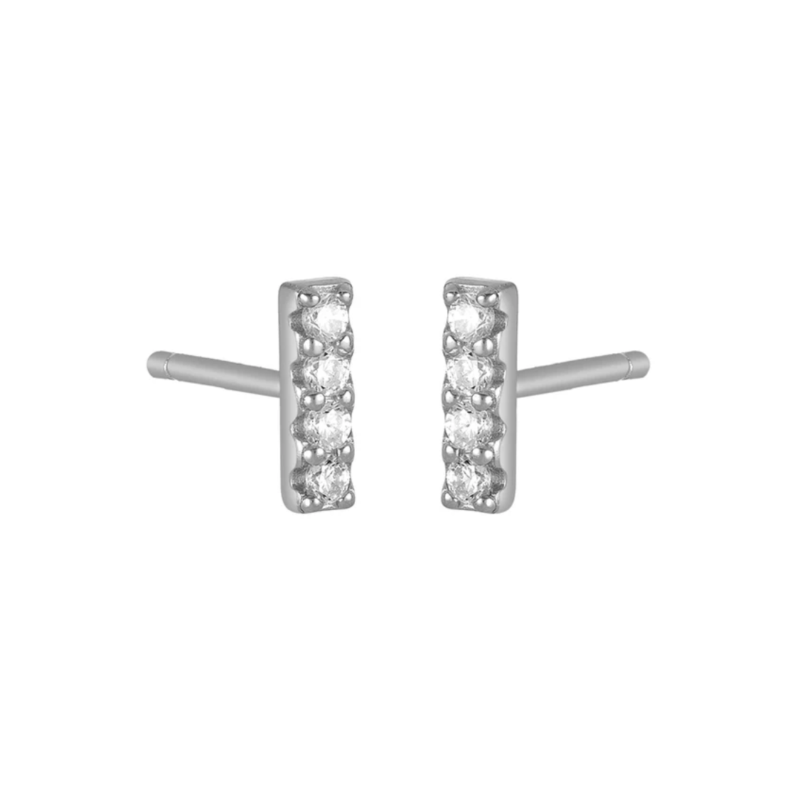 MAEDA BAR STUDS SILVER - Detour Boutiques