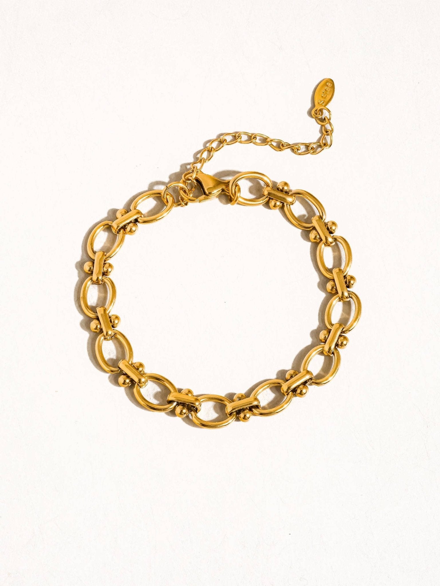 MAIQ Accessories - Dawson 18K Gold Non - Tarnish Braided Chain Bracelet - Detour Boutiques