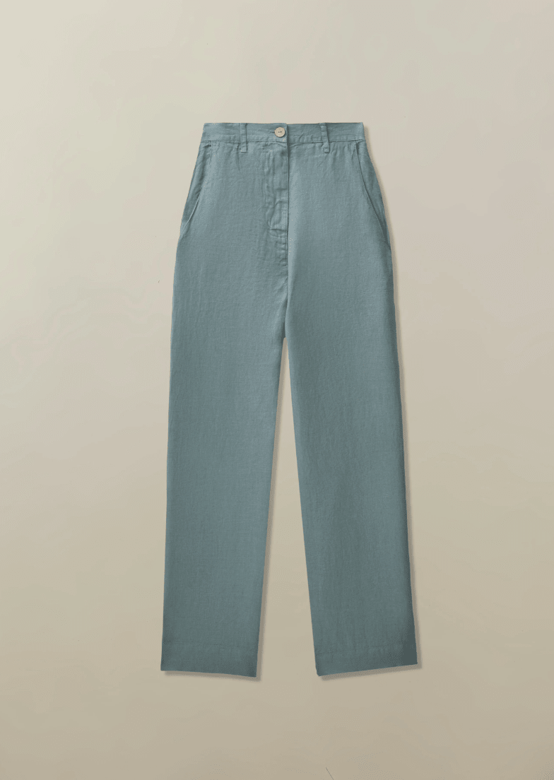 Mallorca Pant in Garment Dyed Linen - Detour Boutiques