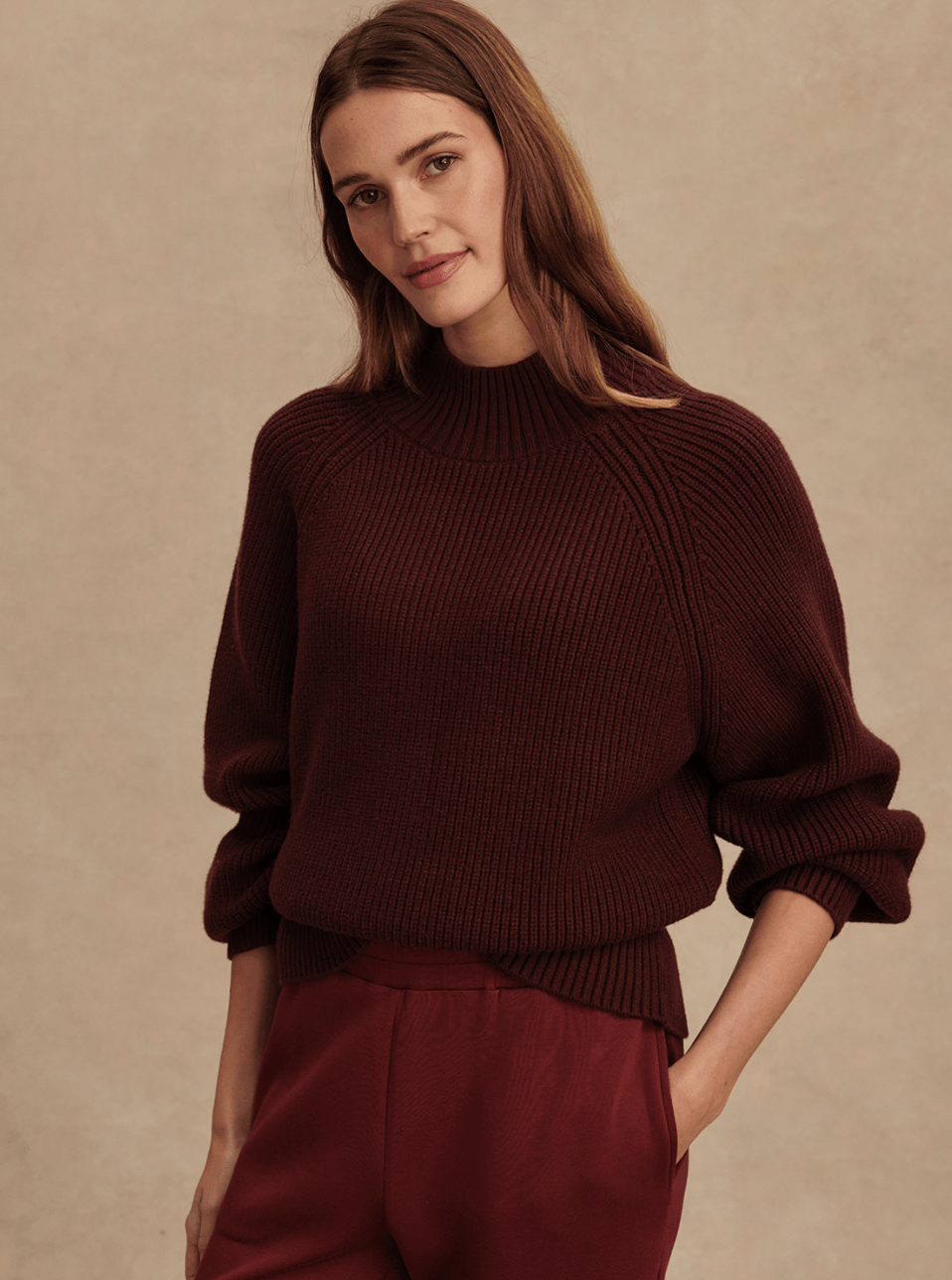 Martina High Neck Rib Knit - Detour Boutiques