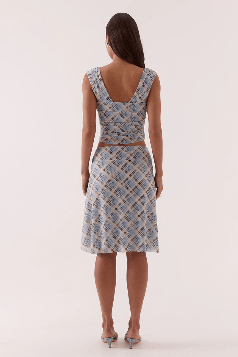 Novalyn Plaid Top - Detour Boutiques