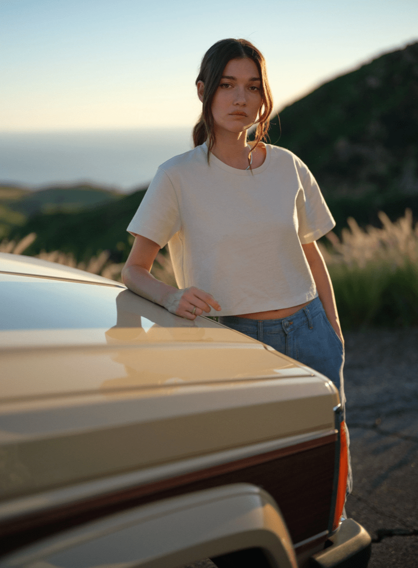 Nya Cropped Cotton Tee - Detour Boutiques