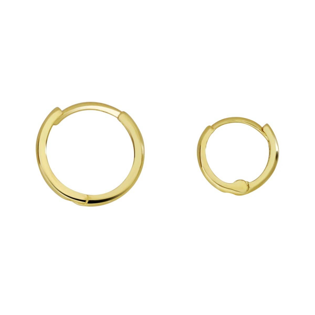 Ofina Jewelry - 10k Solid Gold Huggie Hoop - Detour Boutiques