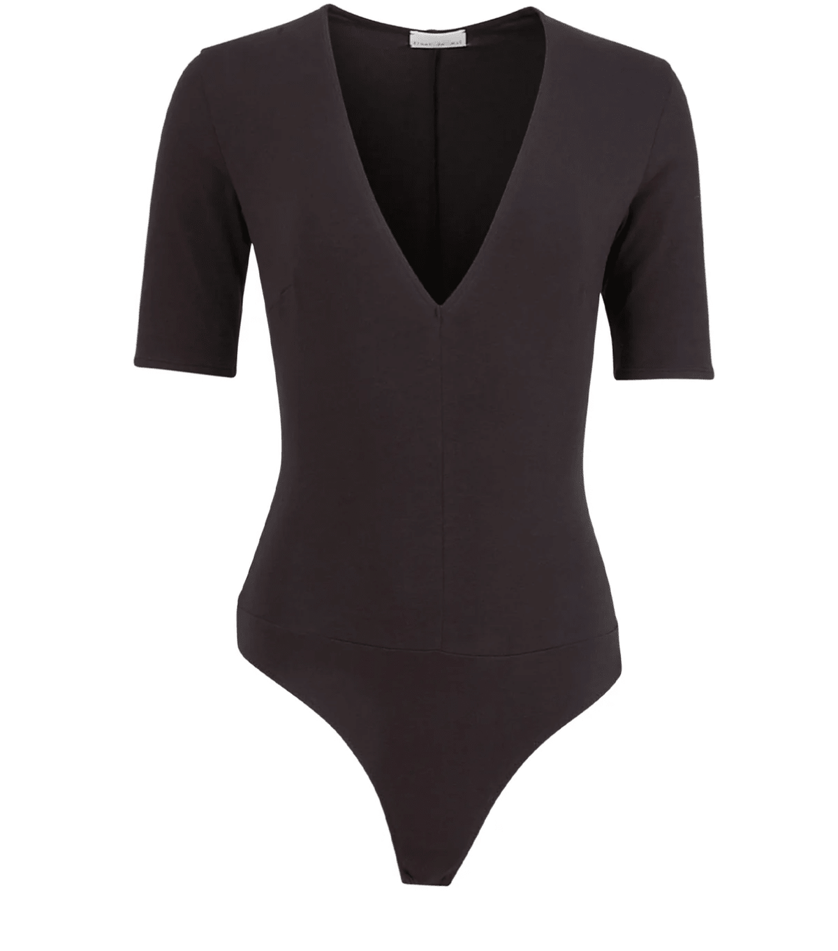 Organic Cotton Deep V Bodysuit - Detour Boutiques