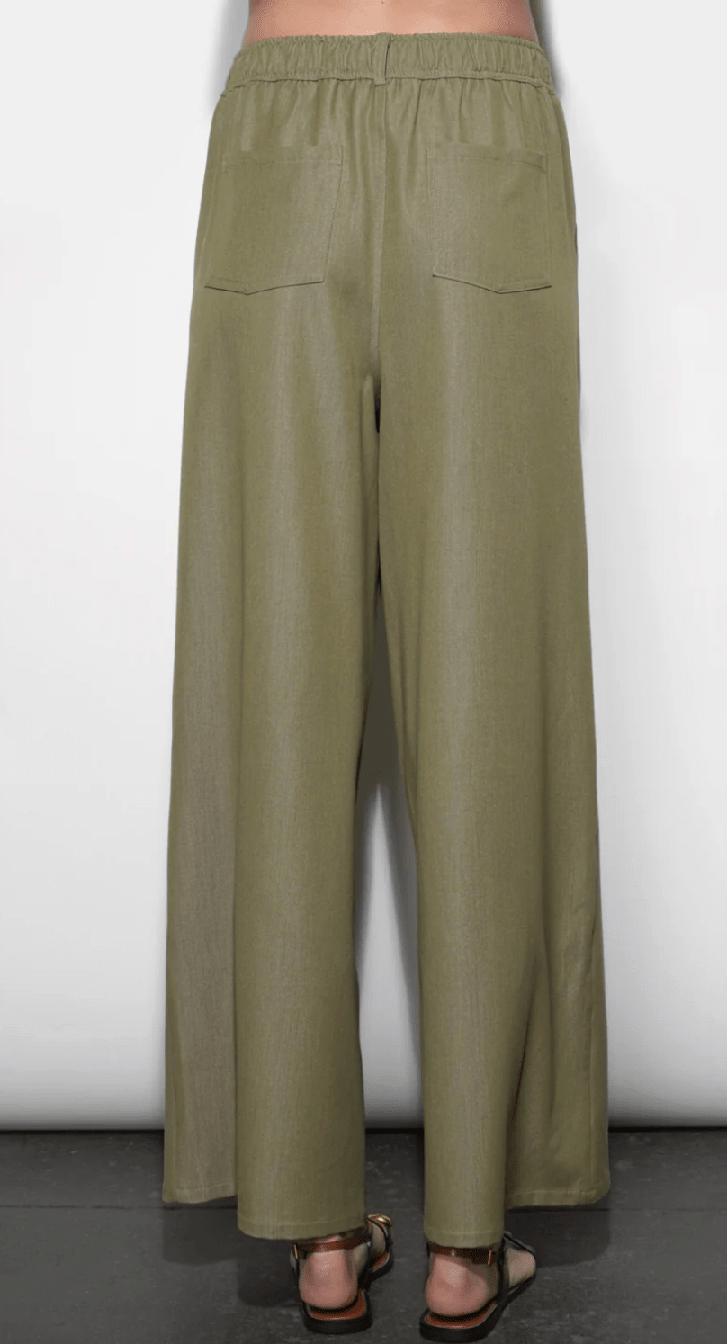 Paisley Wide Leg Pull On Pants - Detour Boutiques