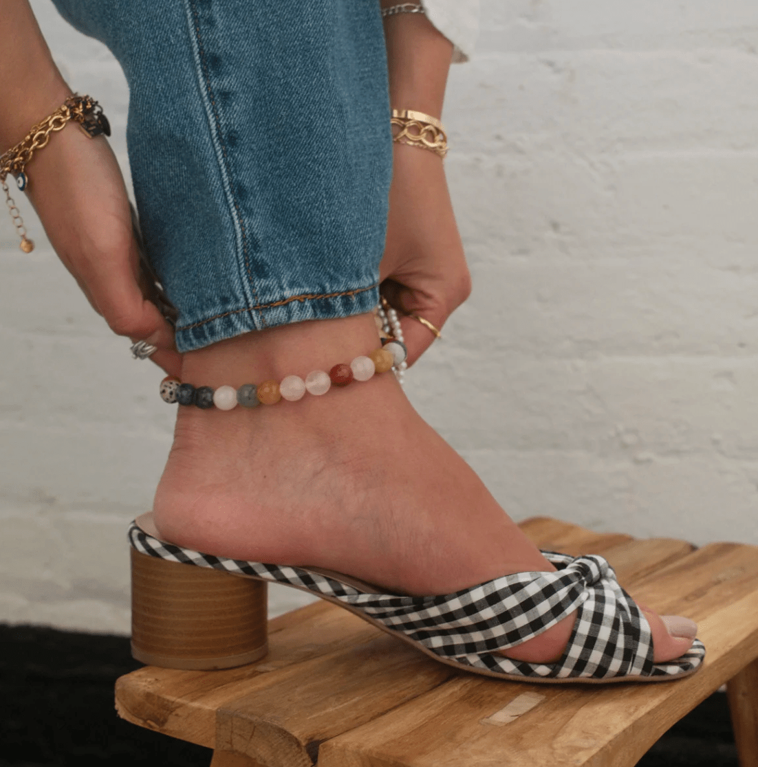 PALOMA ANKLET MULTI STONE - Detour Boutiques