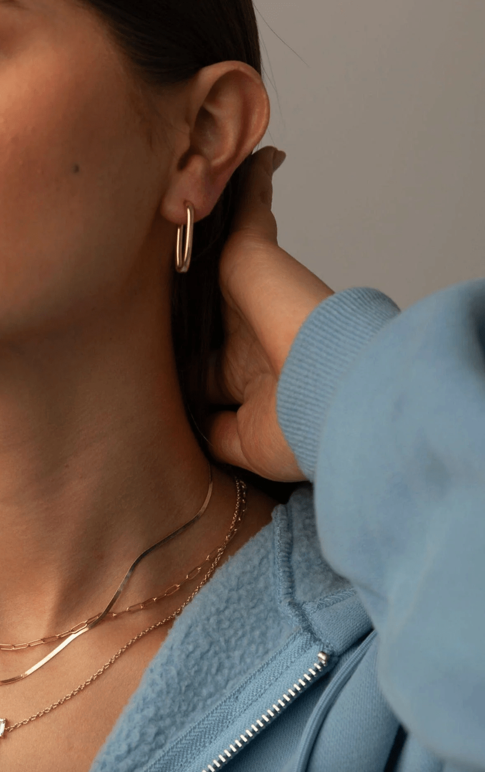 Paperclip Hoops - Detour Boutiques