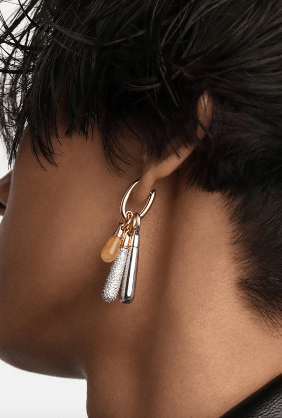 Pave Large Drop Pendant - Detour Boutiques