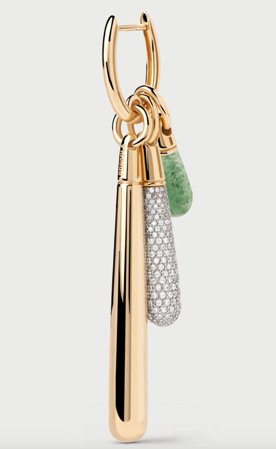 Pave Large Drop Pendant - Detour Boutiques