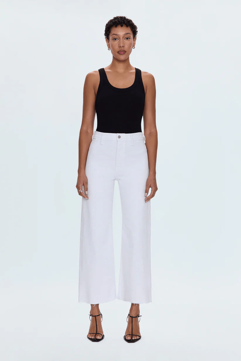 Penny Crop High Rise Wide Leg Crop - Detour Boutiques