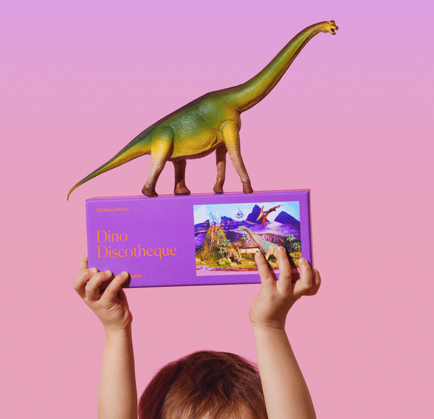 Piecework Puzzles - Dino Discotheque 100 Piece Puzzle - Detour Boutiques