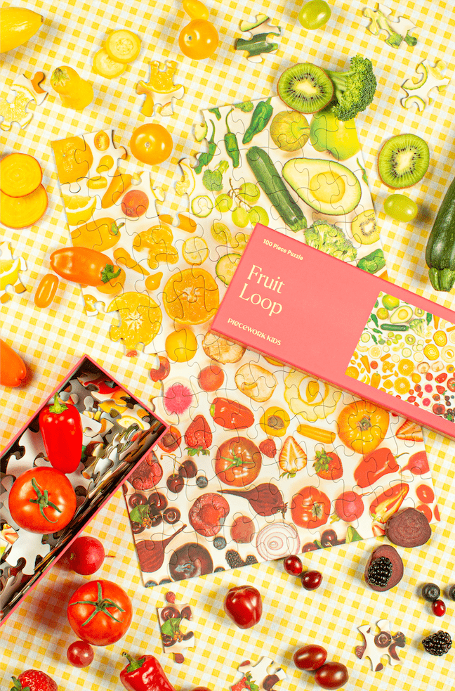 Piecework Puzzles - Fruit Loop 100 Piece Puzzle - Detour Boutiques