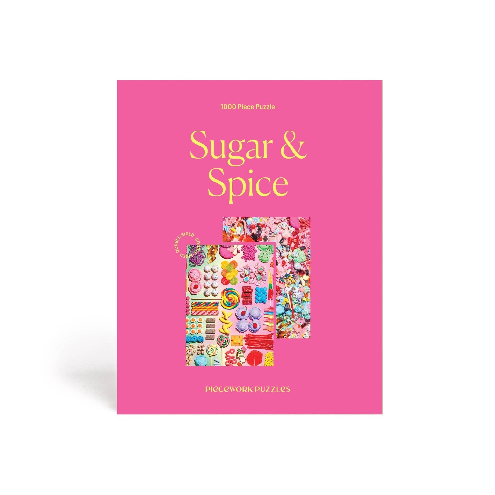 Piecework Puzzles - Sugar & Spice - Double Sided 1000 Piece Puzzle - Detour Boutiques