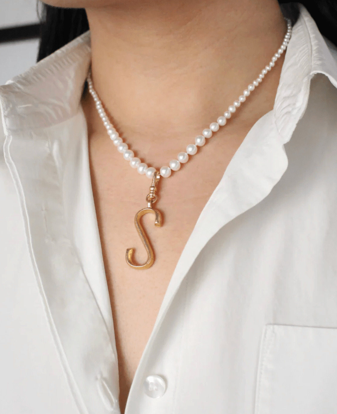 Plaza Knotted Silk Natural Pearl Necklace - Detour Boutiques