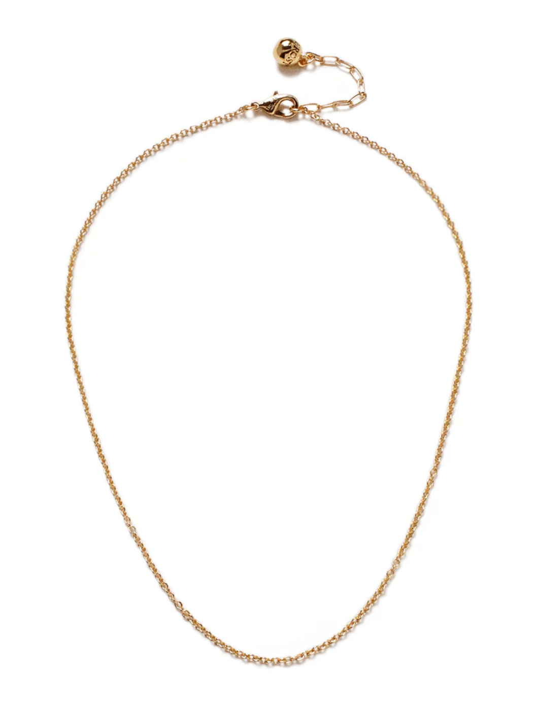 Plaza Mini Cable Link Necklace Base - Gold - Detour Boutiques