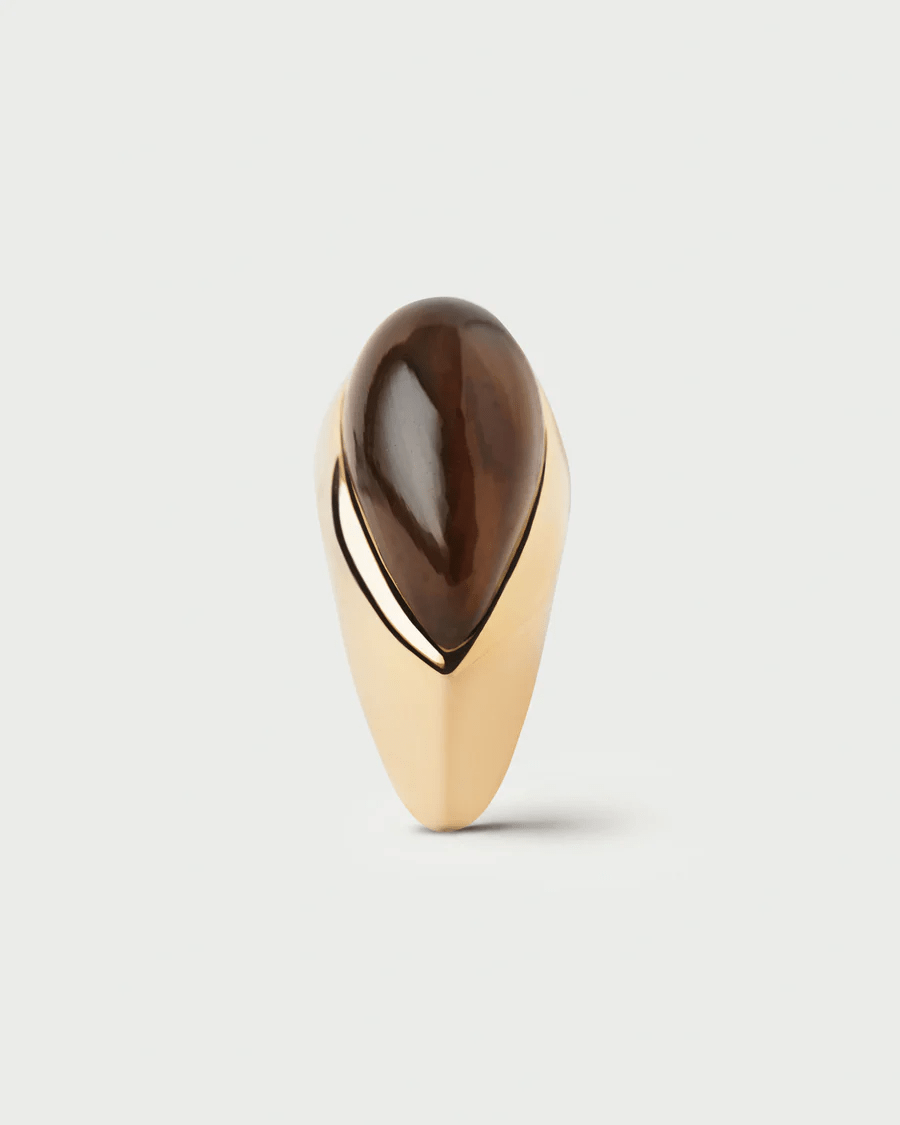 Quartz Luna Stamp ring - Detour Boutiques