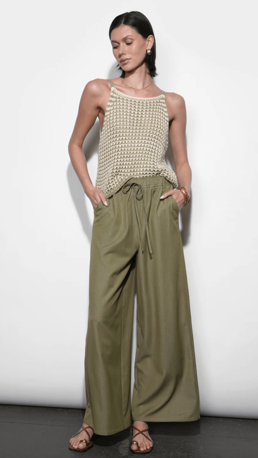 Quincy Crochet Knit Sleeveless Top - Detour Boutiques