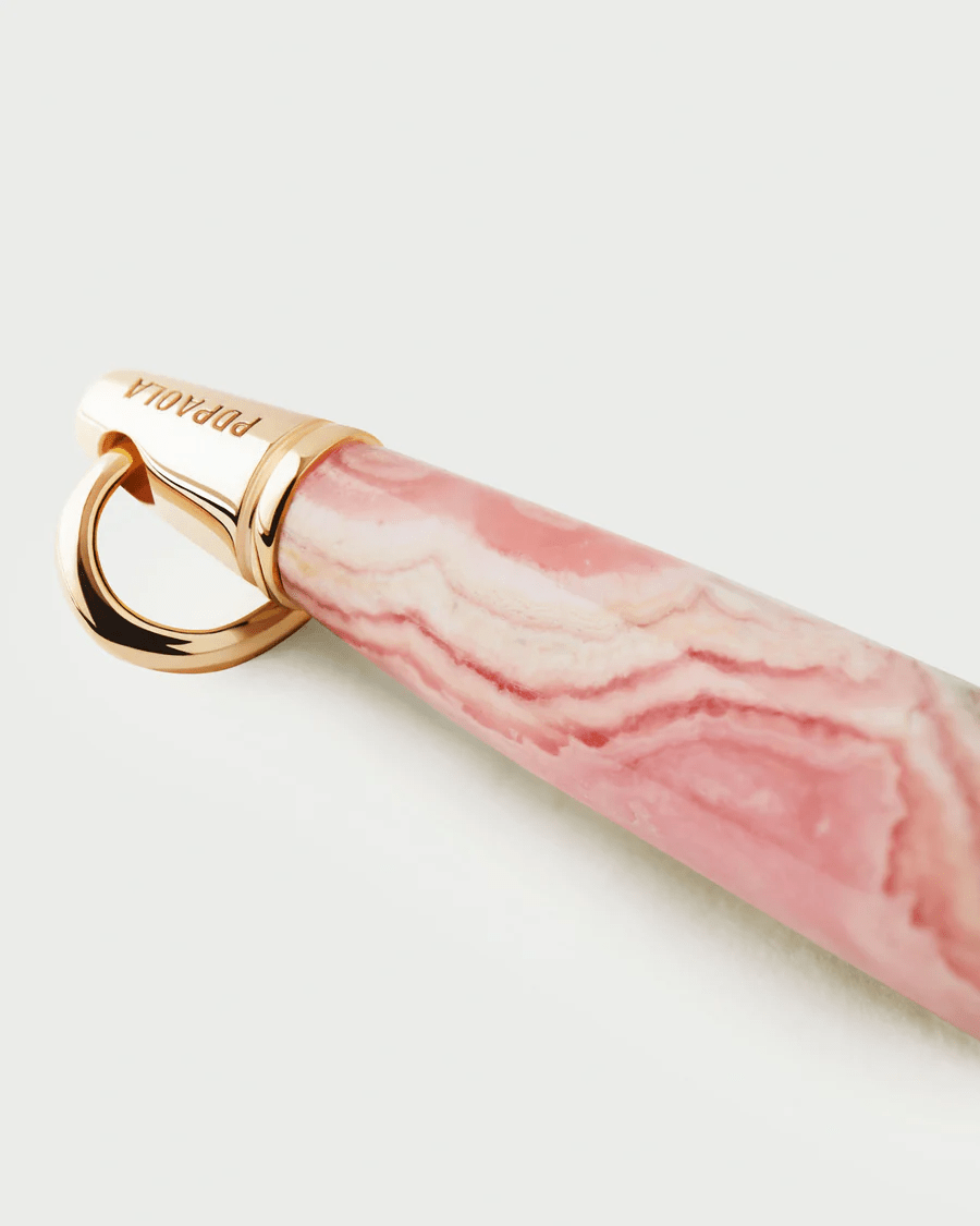 Rhodochrosite Large Drop Pendant - Detour Boutiques