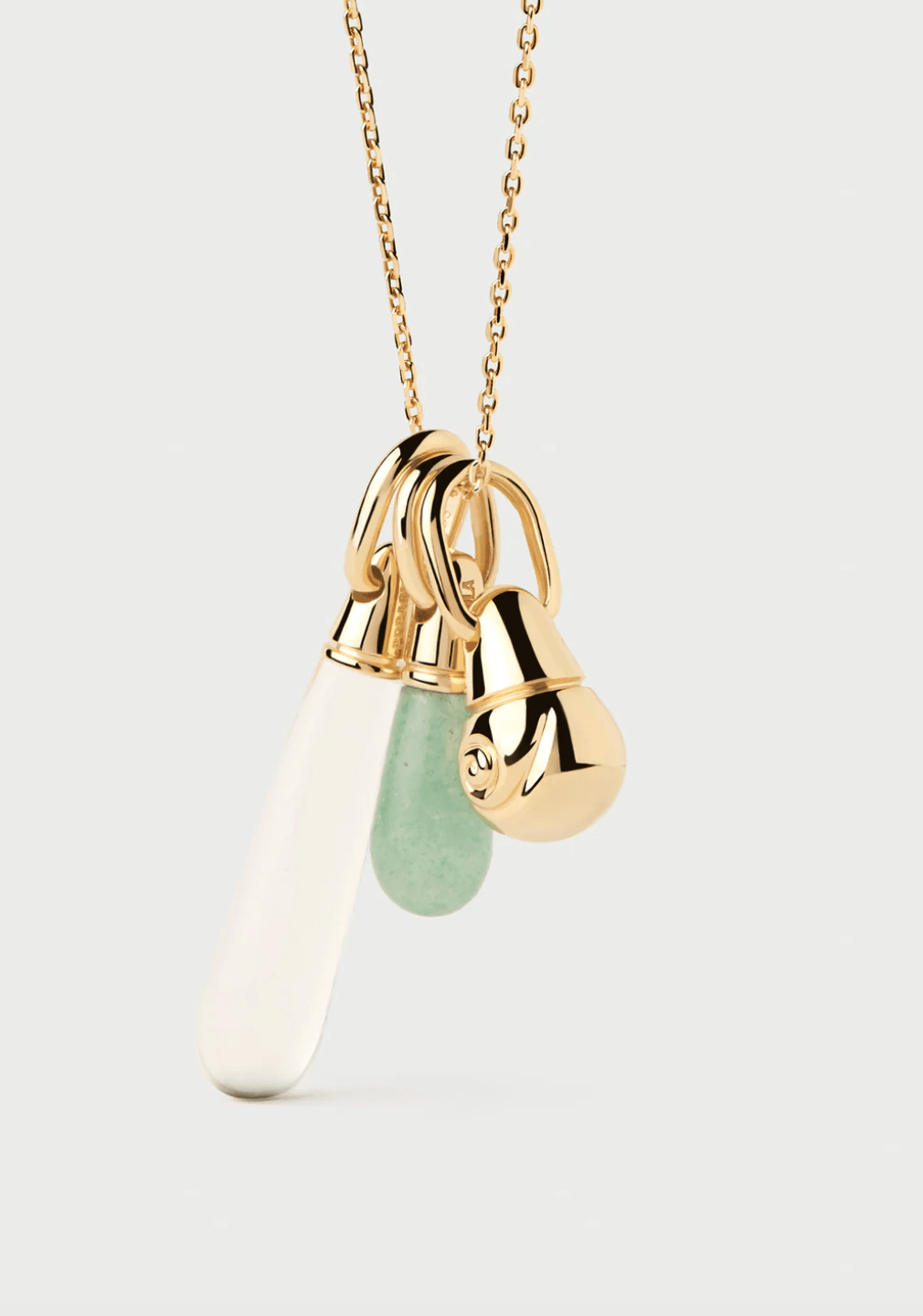 Rock Crystal Large Drop Pendant - Detour Boutiques