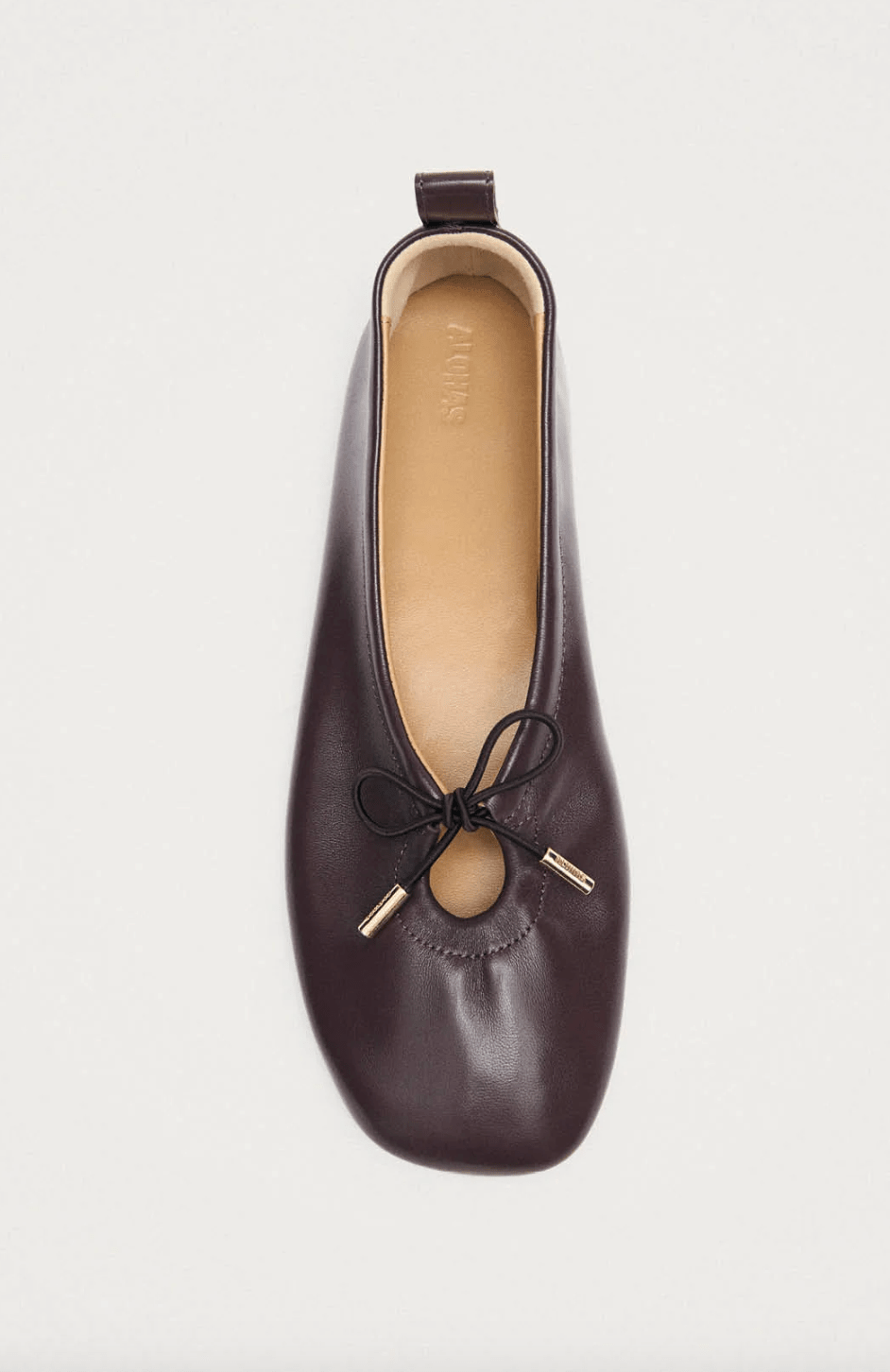Rosalind Brown Leather Ballet Flats - Detour Boutiques