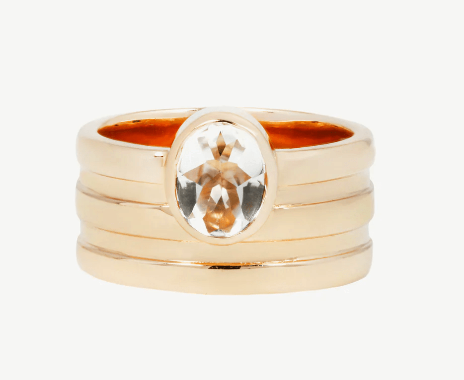 Row Ring in Topaz - Detour Boutiques