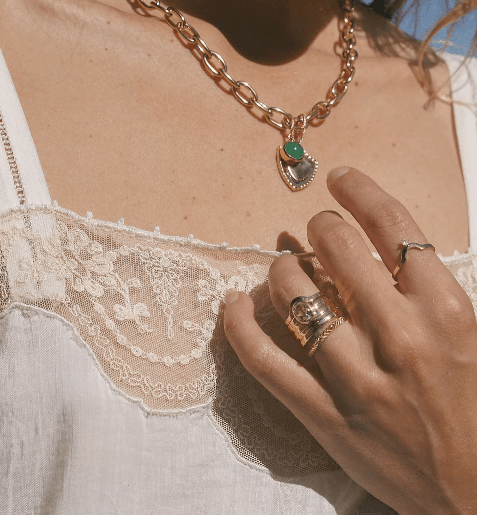 Row Ring in Topaz - Detour Boutiques