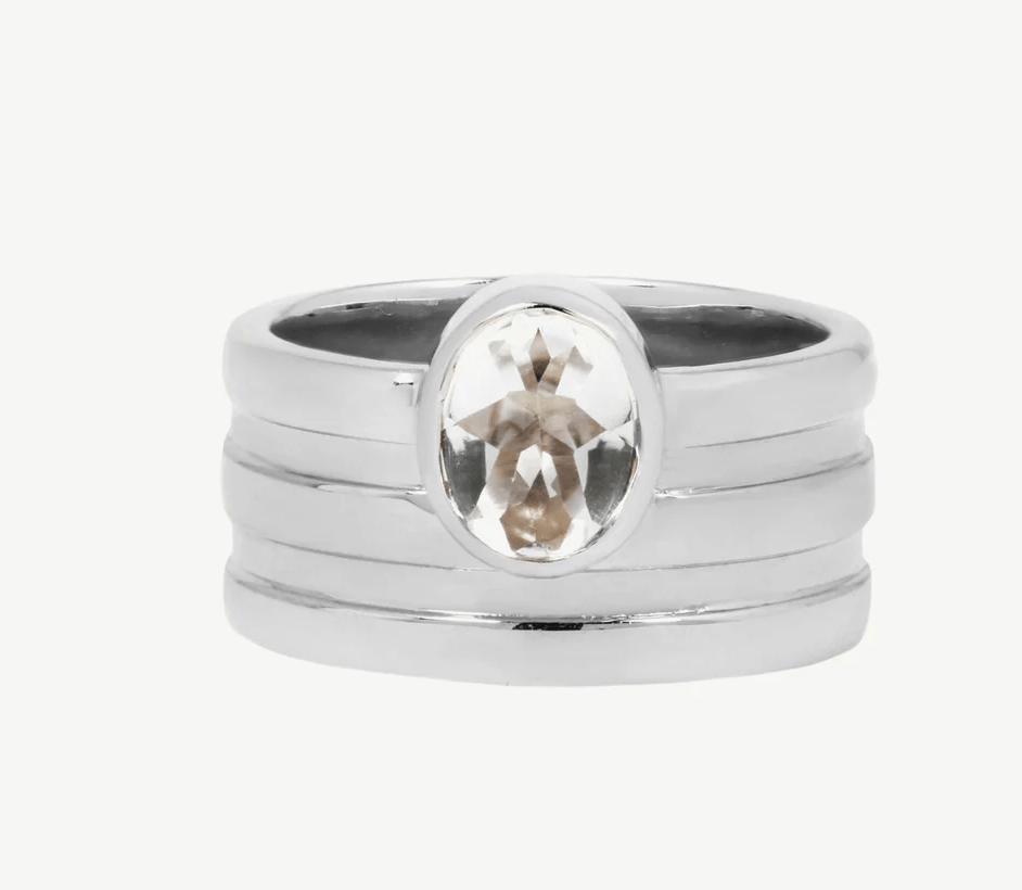 Row Ring in Topaz - Detour Boutiques