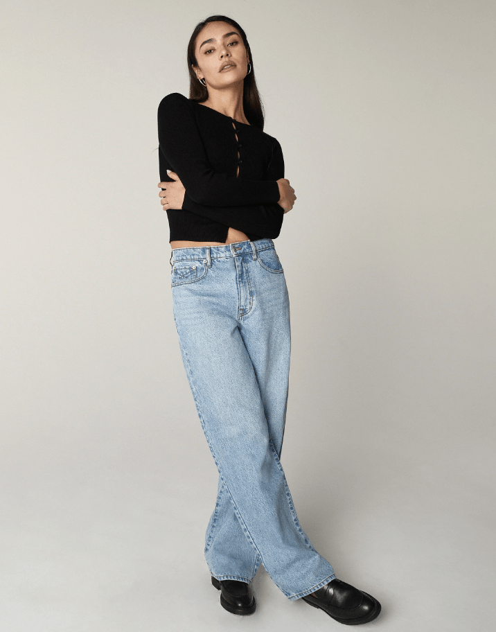 Rumi High - Rise Stacked Wide Leg - Detour Boutiques