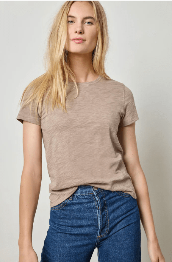Short Sleeve Backseam Crewneck Tee - Detour Boutiques