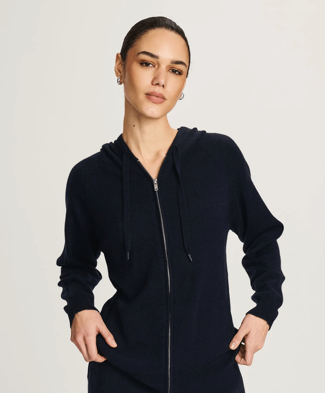 Signature Cashmere Zip Up Hoodie - Detour Boutiques