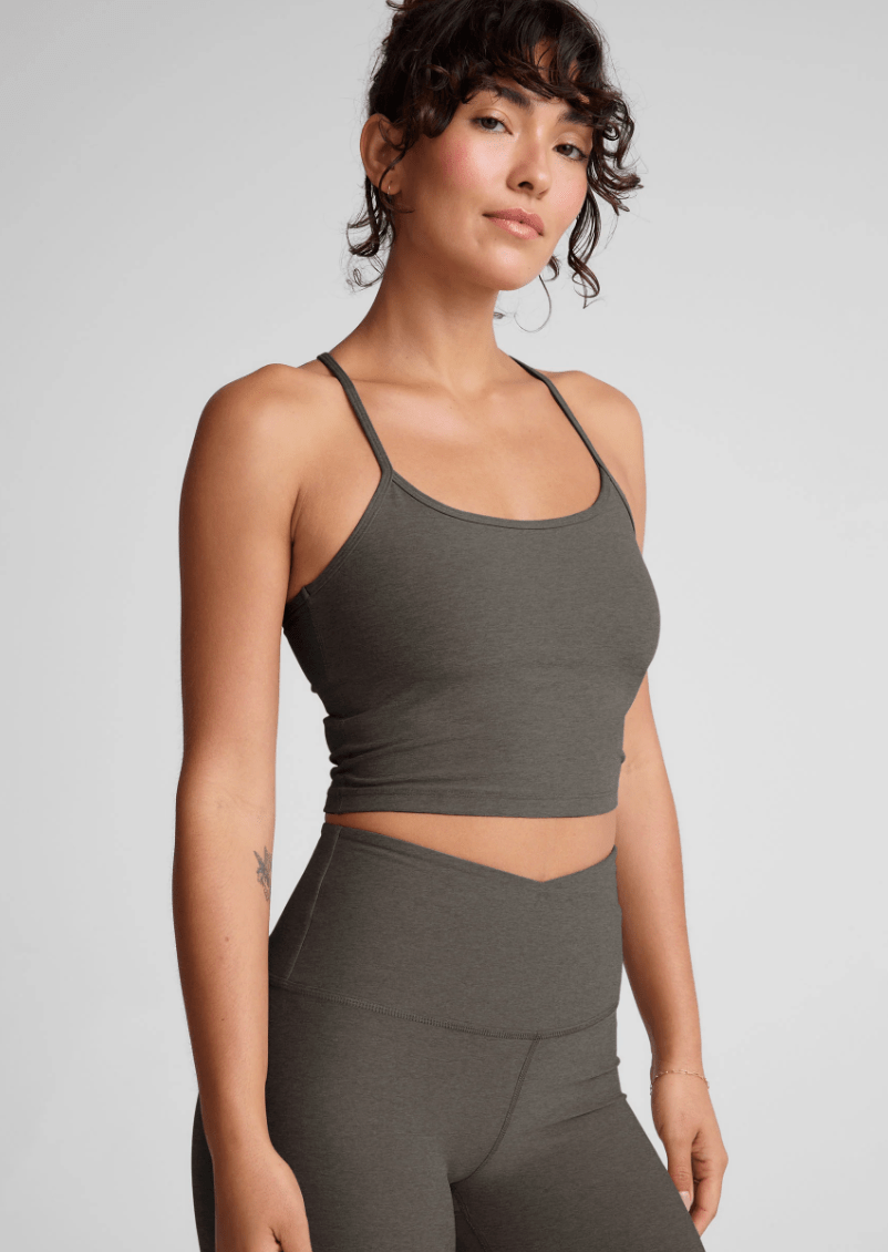 Slim Racerback Cropped Tank - Detour Boutiques