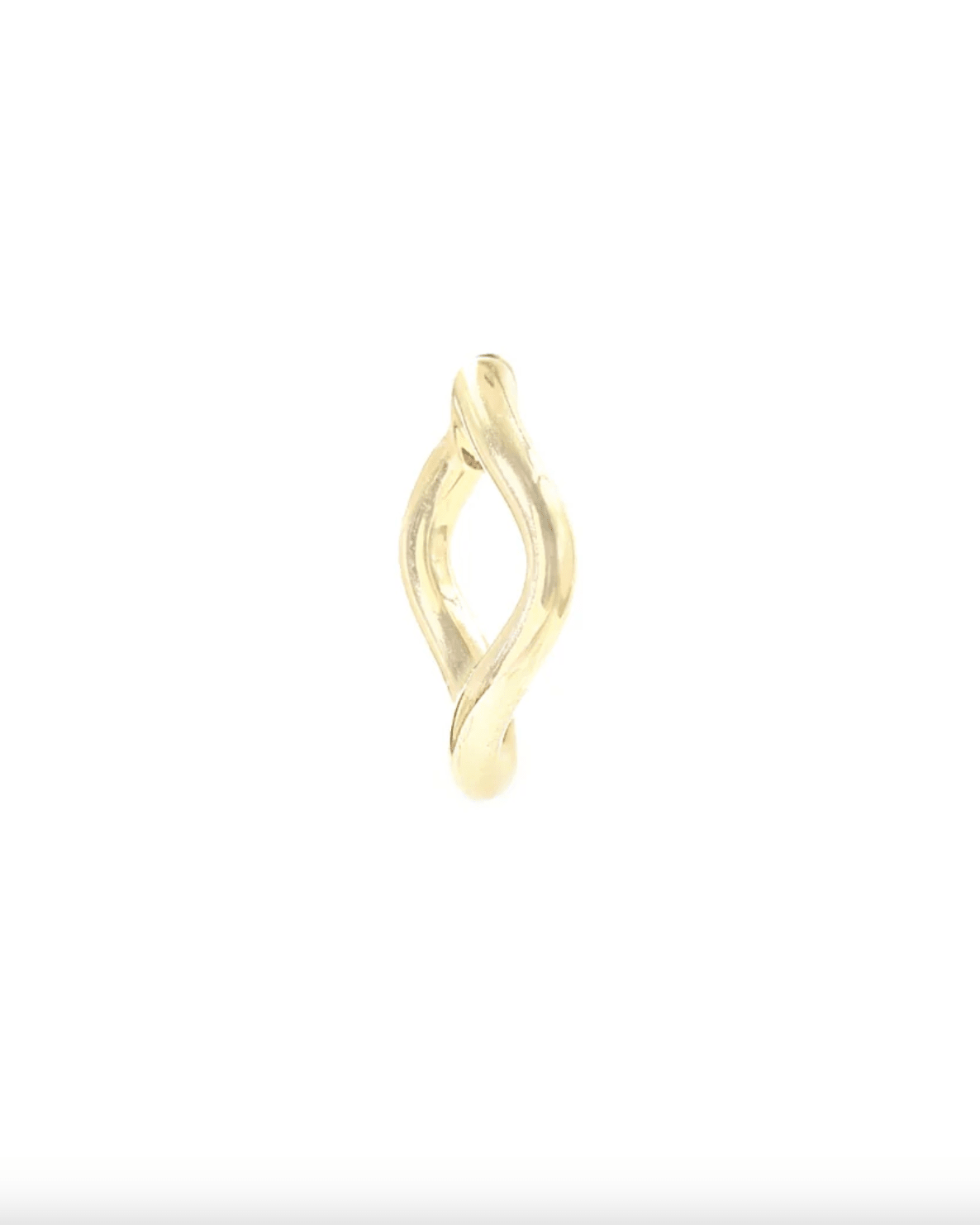 Small Hinged Wave Hoops - Detour Boutiques